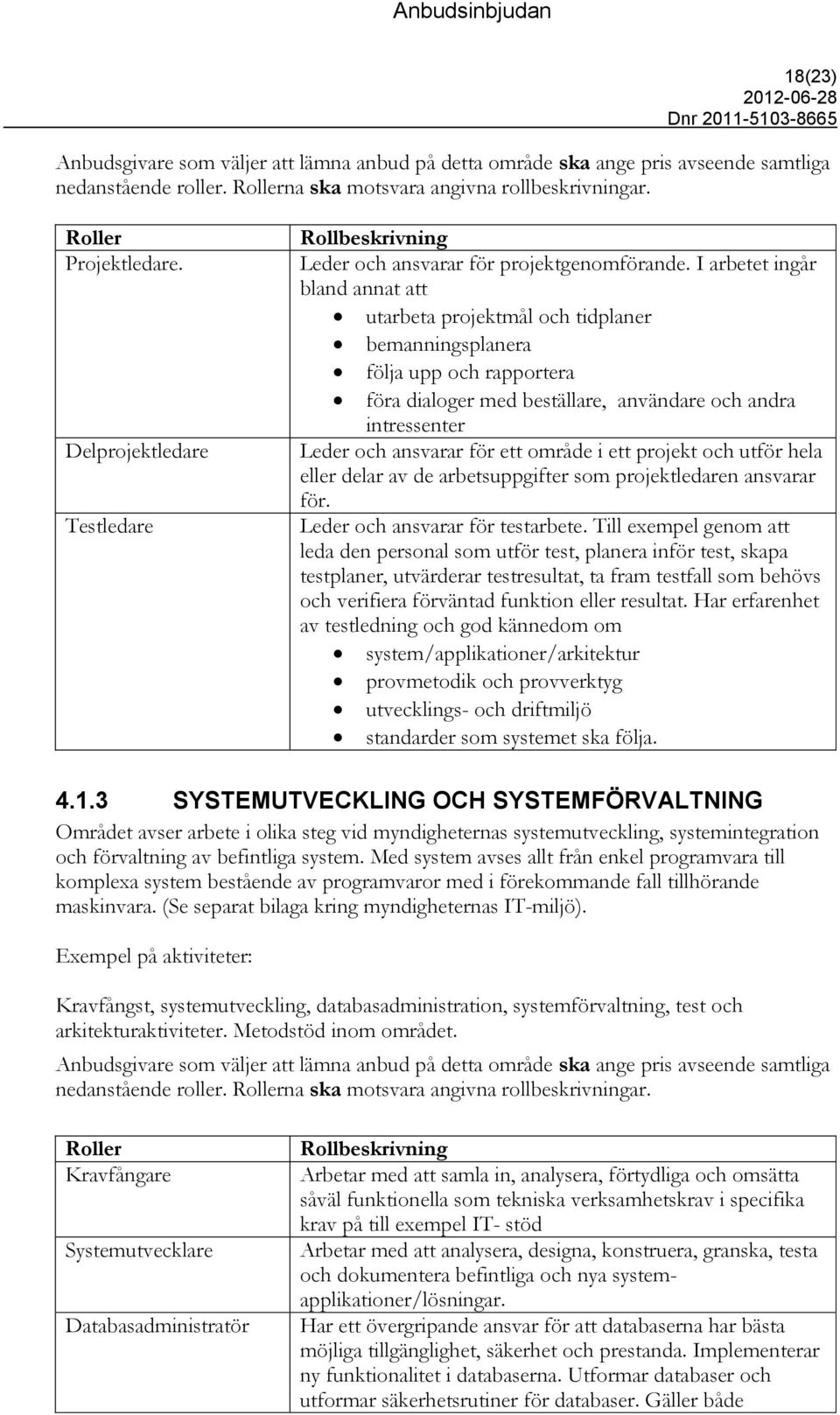 I arbetet ingår bland annat att utarbeta projektmål och tidplaner bemanningsplanera följa upp och rapportera föra dialoger med beställare, användare och andra intressenter Leder och ansvarar för ett