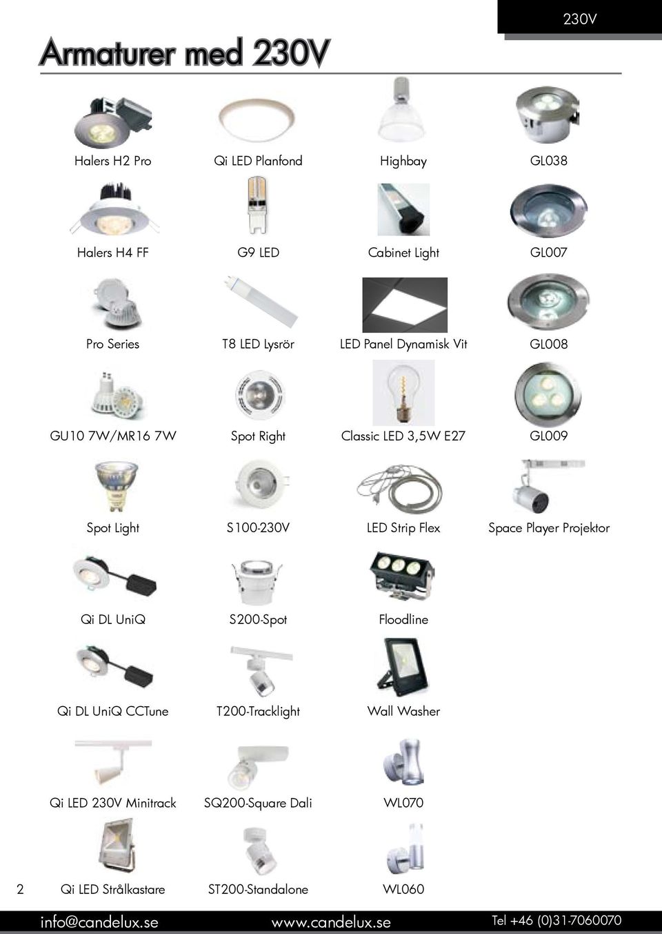 Spot Light S100-230V LED Strip Flex Space Player Projektor Qi DL UniQ S200-Spot Floodline Qi DL UniQ CCTune