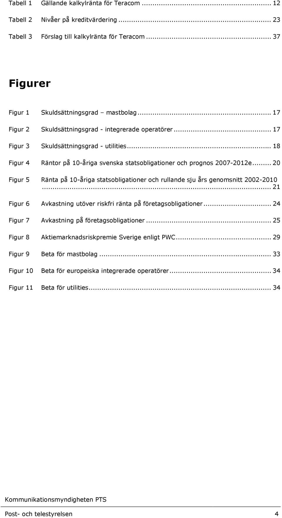 .. 20 Figur 5 Ränta på 10-åriga statsobligationer och rullande sju års genomsnitt 2002-2010... 21 Figur 6 Avkastning utöver riskfri ränta på företagsobligationer.