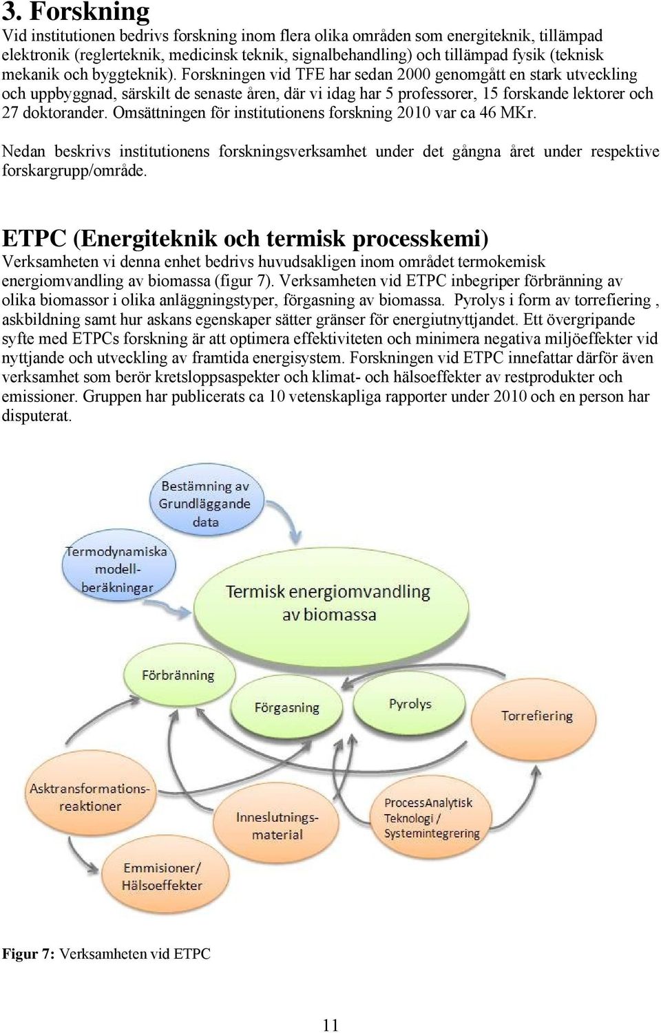 Forskningen vid TFE har sedan 2000 genomgått en stark utveckling och uppbyggnad, särskilt de senaste åren, där vi idag har 5 professorer, 15 forskande lektorer och 27 doktorander.