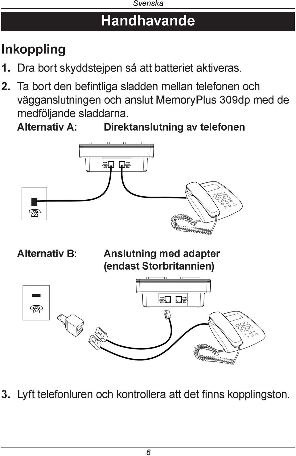 309dp med de medföljande sladdarna.