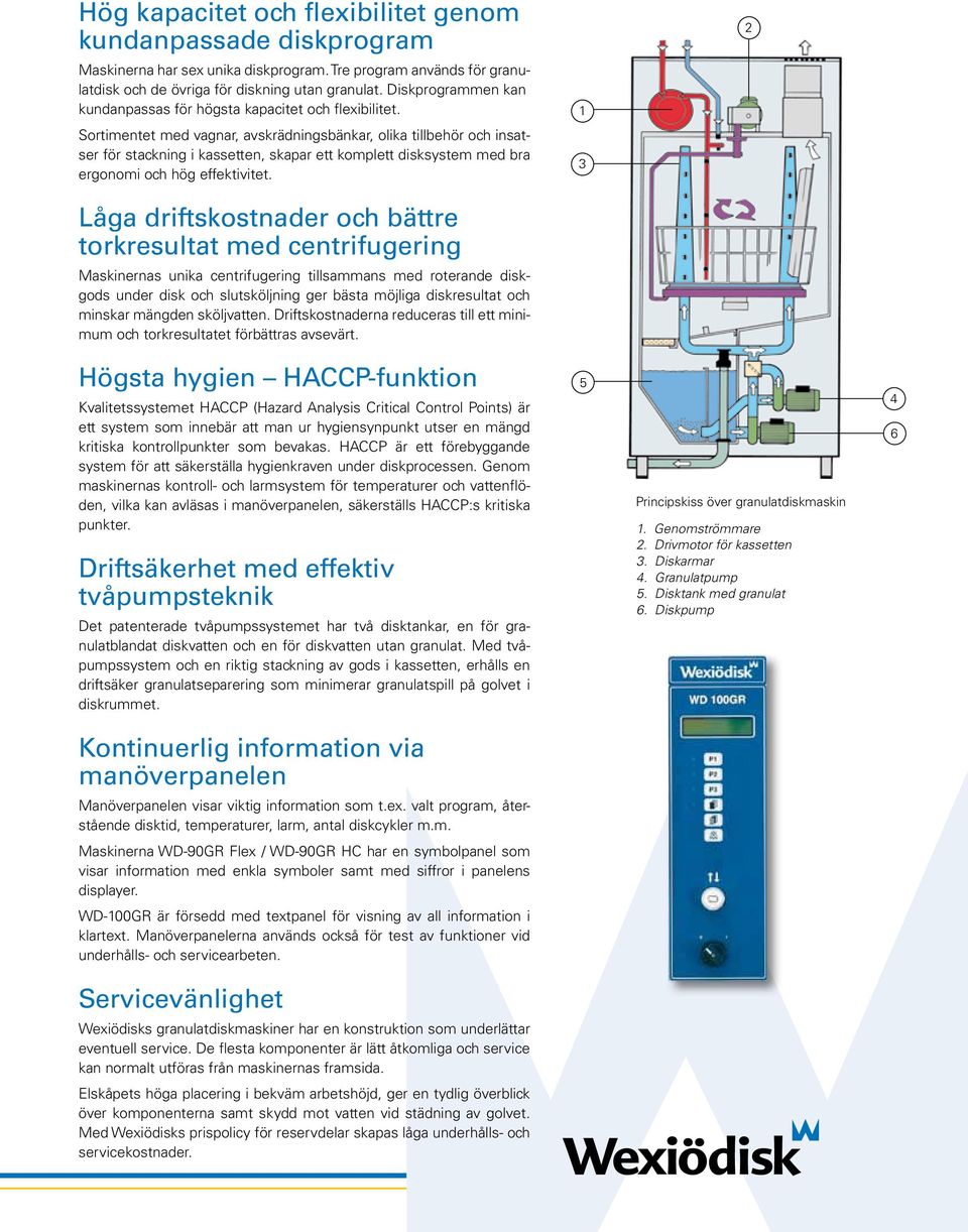 Sortimentet med vagnar, avskrädningsbänkar, olika tillbehör och insatser för stackning i kassetten, skapar ett komplett disksystem med bra ergonomi och hög effektivitet.