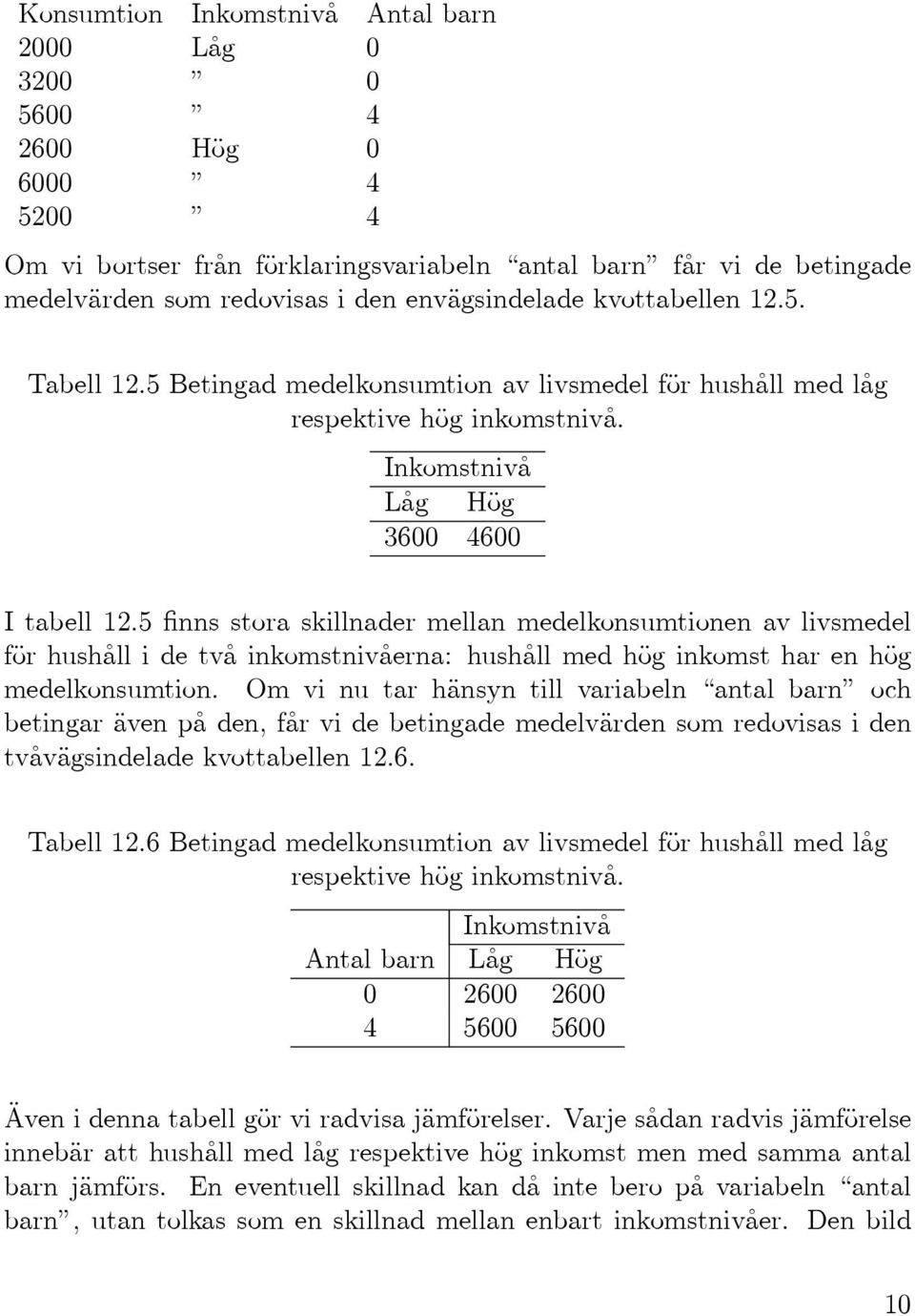 5 finns stora skillnader mellan medelkonsumtionen av livsmedel förhushållidetvå inkomstnivåerna: hushåll med hög inkomsthar en hög medelkonsumtion.