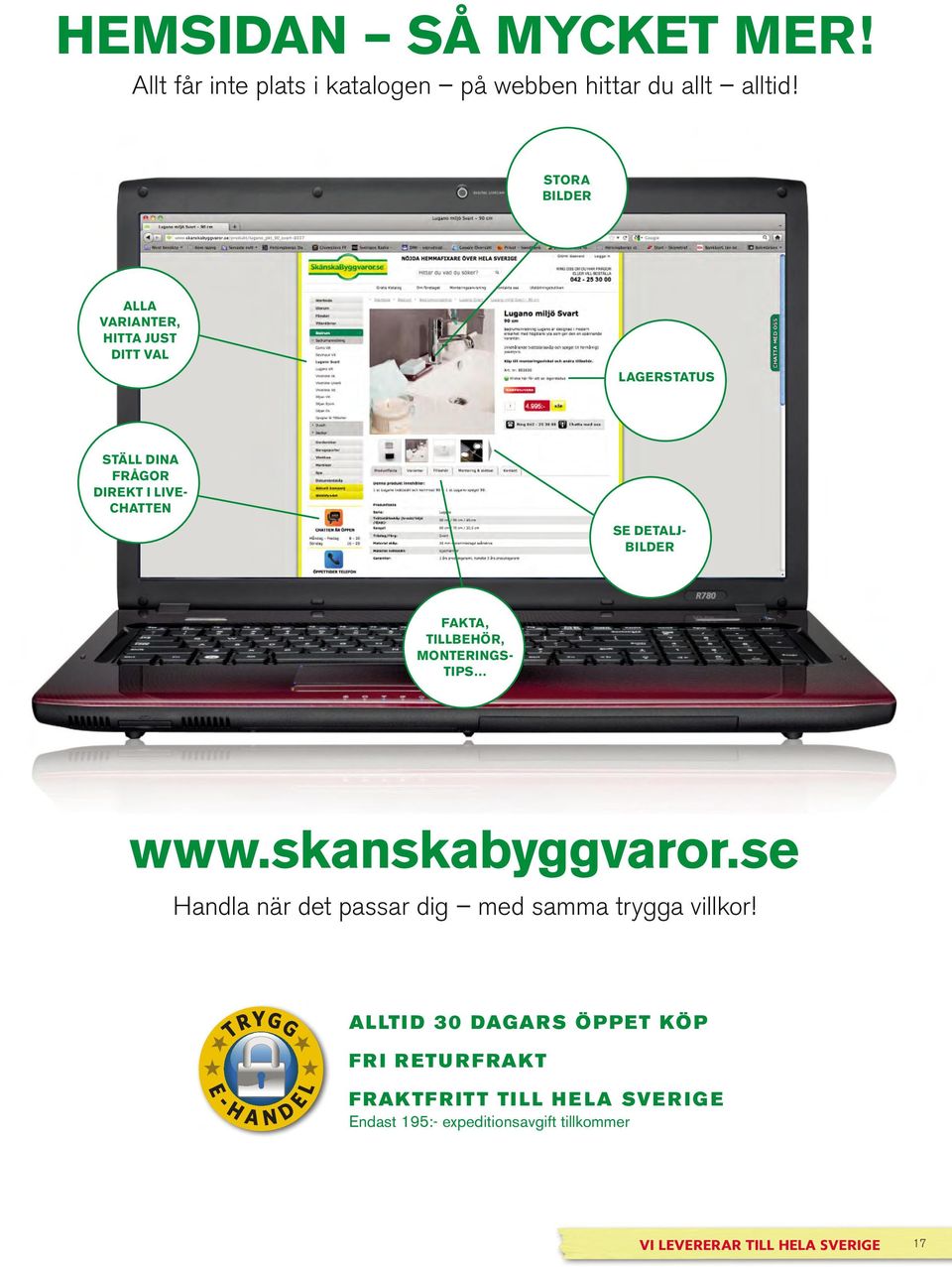 BILDER FAKTA, TILLBEHÖR, MONTERINGS- TIPS www.skanskabyggvaror.