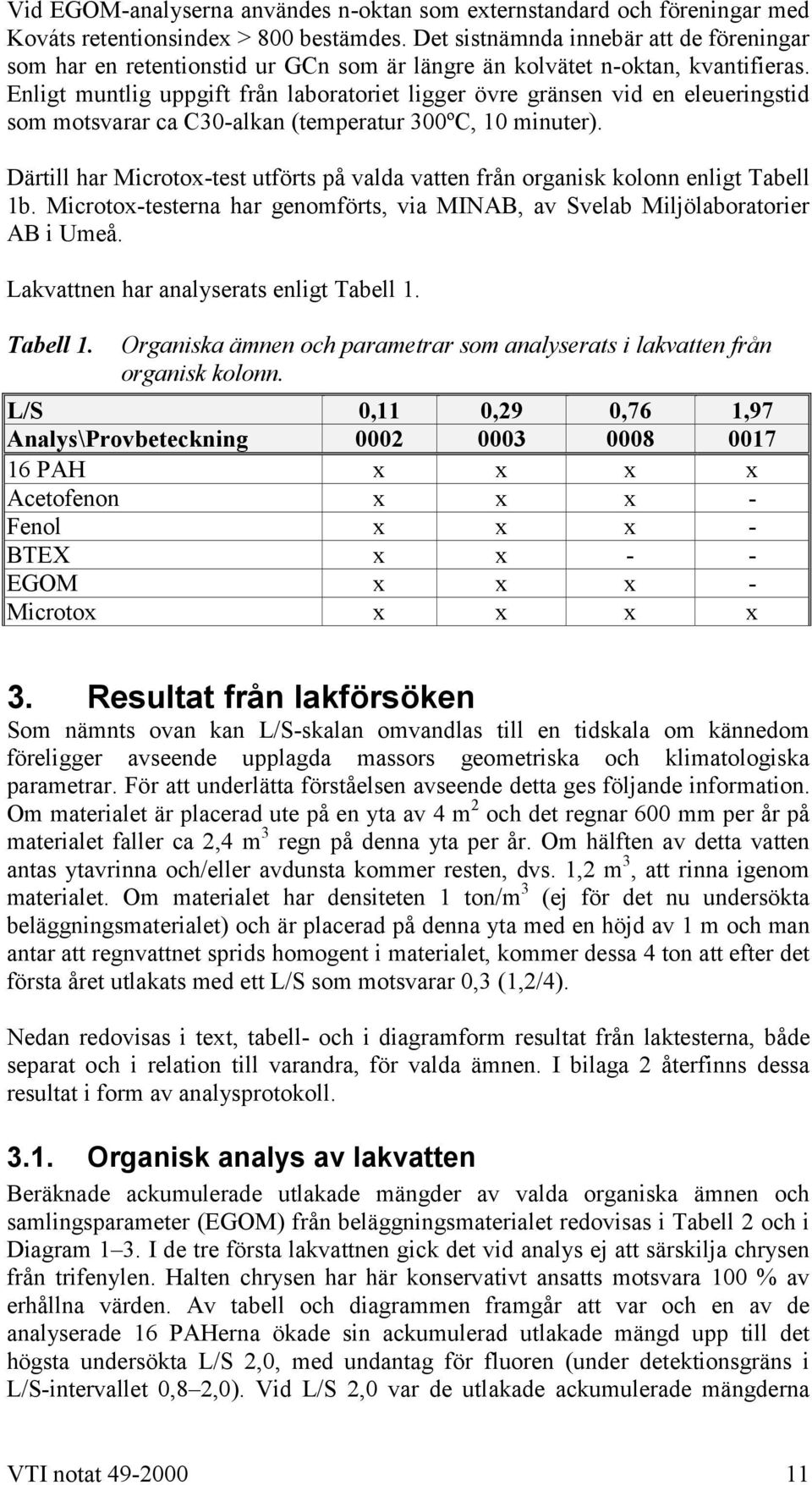 Enligt muntlig uppgift från laboratoriet ligger övre gränsen vid en eleueringstid som motsvarar ca C30-alkan (temperatur 300ºC, 10 minuter).