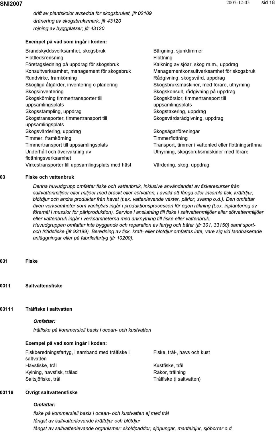 till uppsamlingsplats Skogsstämpling, uppdrag Skogstransporter, timmertransport till uppsamlingsplats Skogsvärdering, uppdrag Timmer, framkörning Timmertransport till uppsamlingsplats Underhåll och