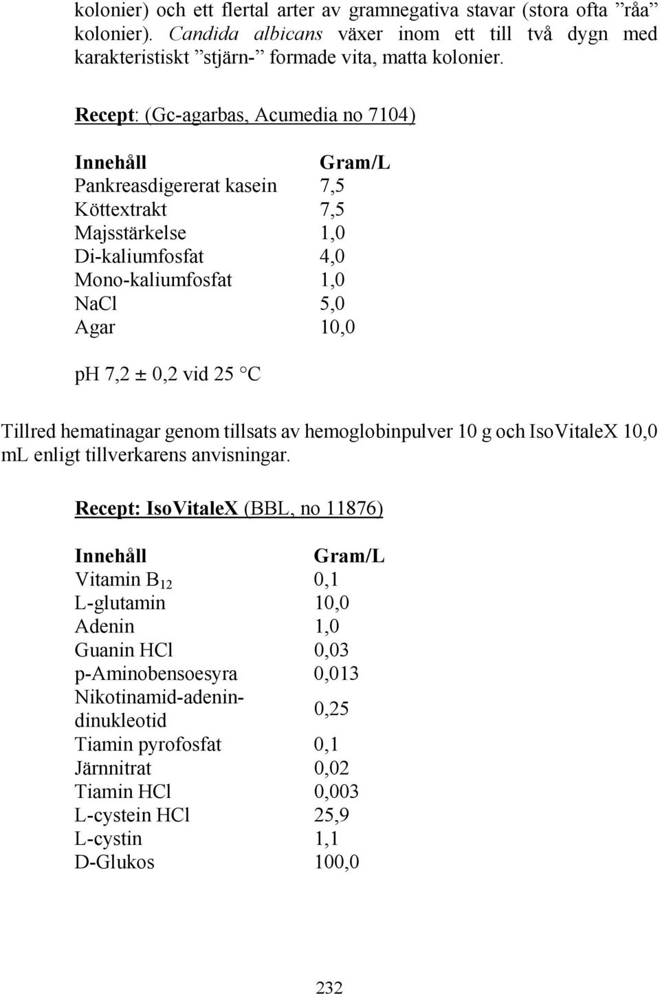 vid 25 C Tillred hematinagar genom tillsats av hemoglobinpulver 10 g och IsoVitaleX 10,0 ml enligt tillverkarens anvisningar.