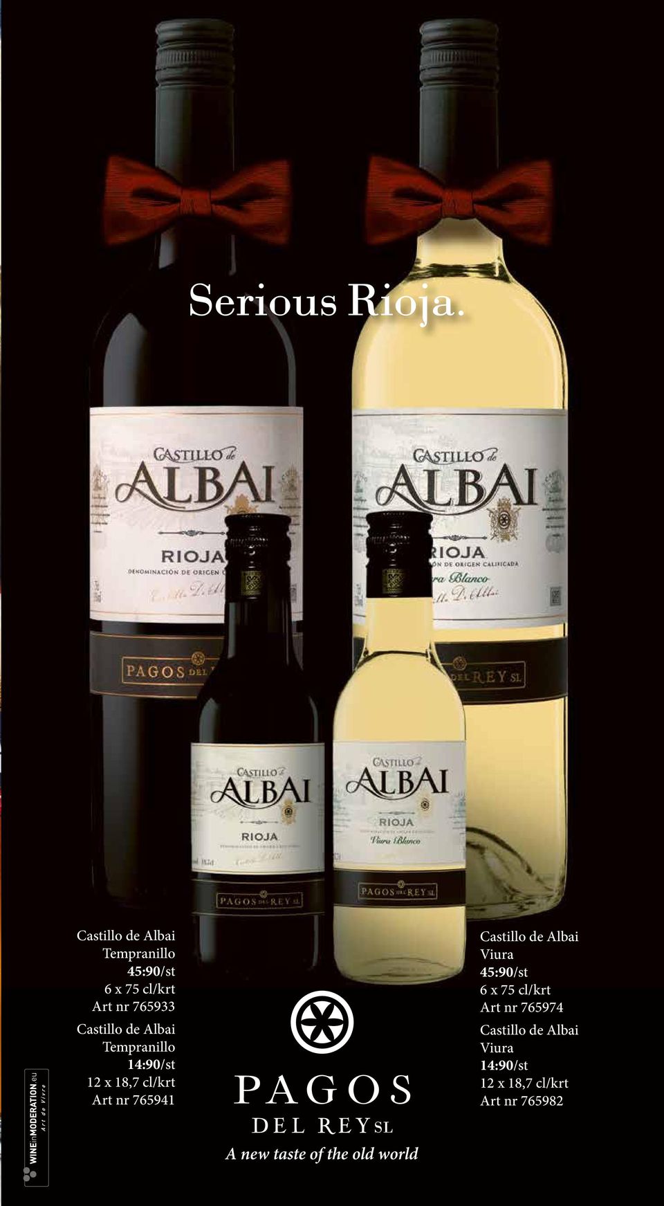 Castillo de Albai Viura 45:90/st 6 x 75 cl/krt Art nr 765974 Castillo de