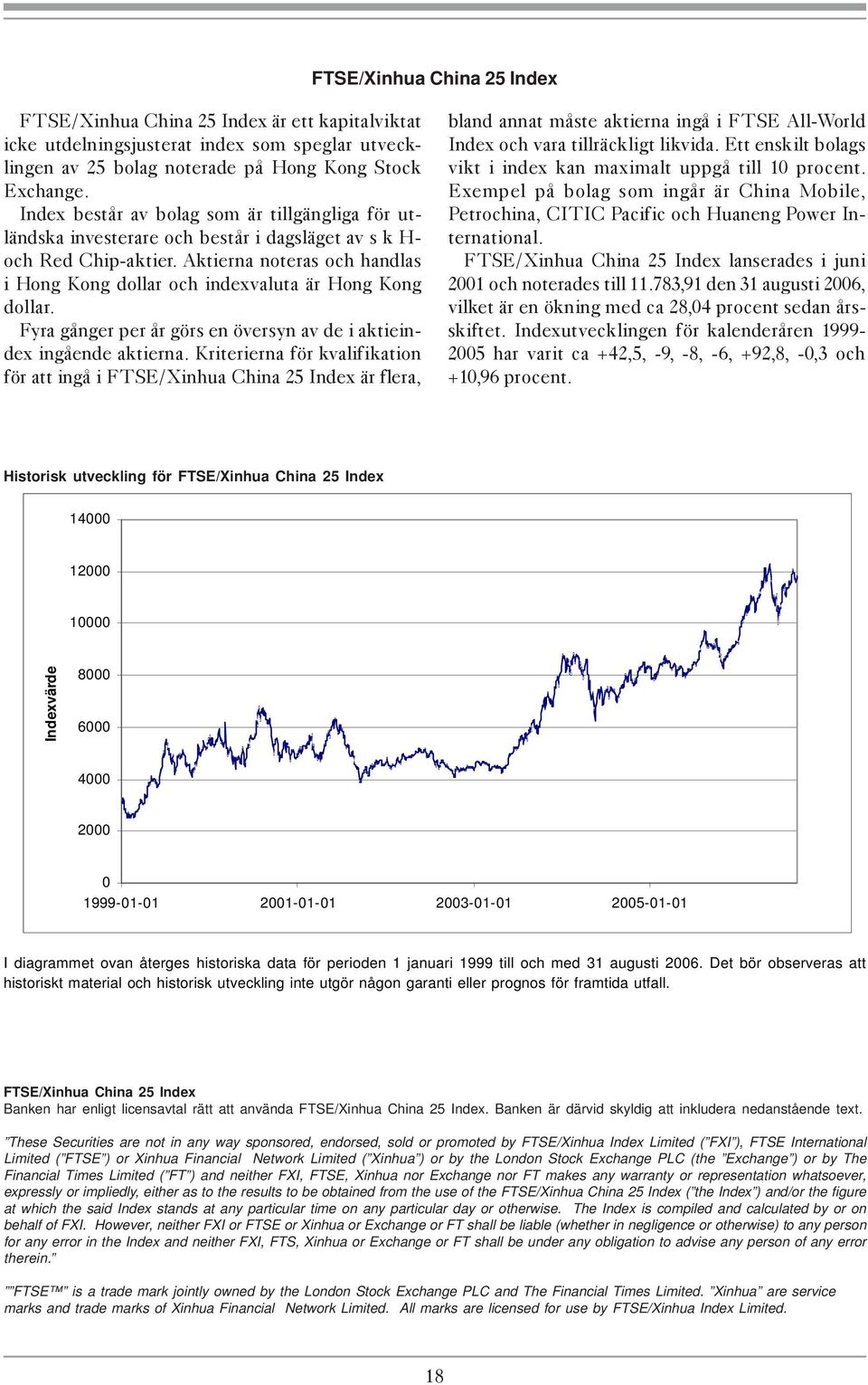 Aktierna noteras och handlas i Hong Kong dollar och indexvaluta är Hong Kong dollar. Fyra gånger per år görs en översyn av de i aktieindex ingående aktierna.