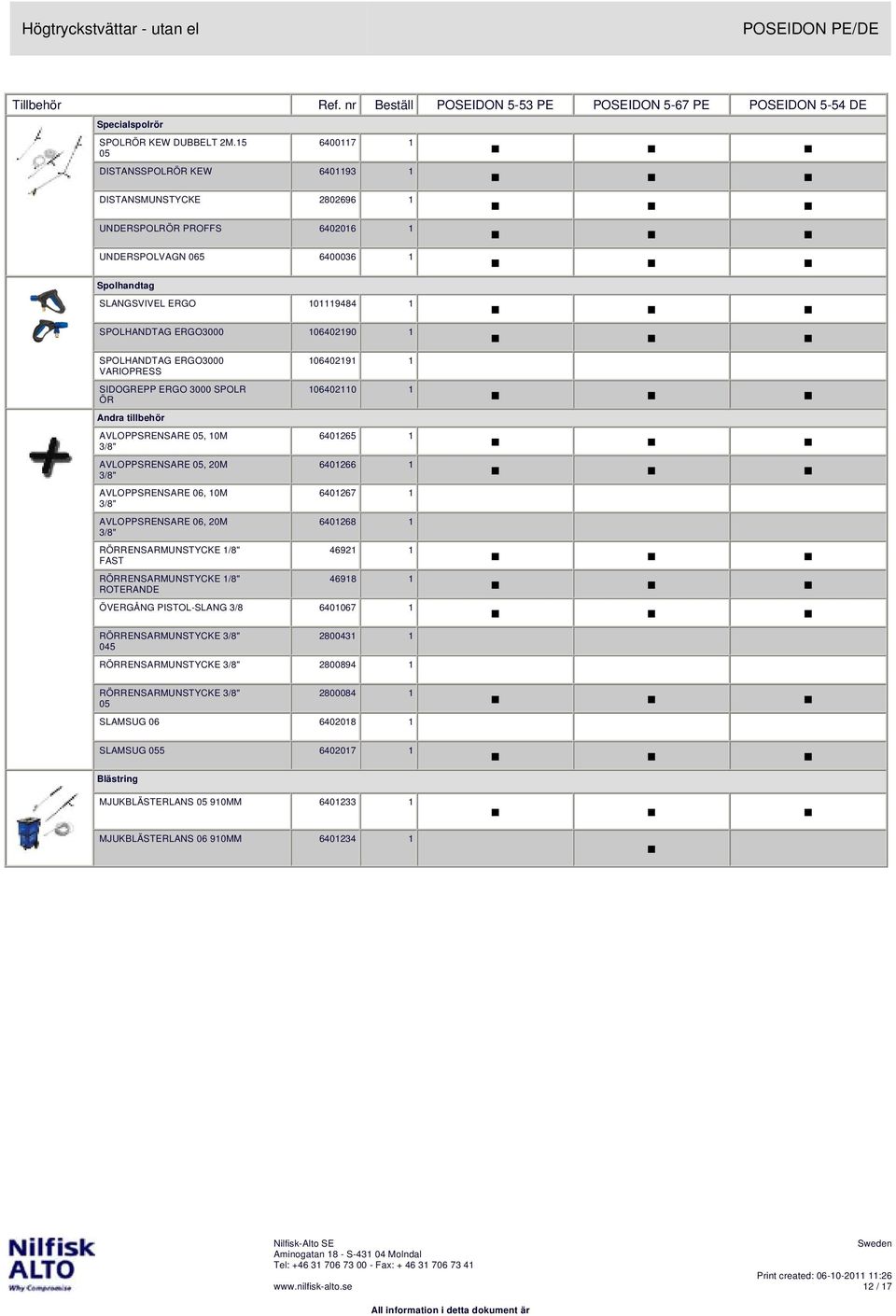 106402190 1 SPOLHANDTAG ERGO3000 VARIOPRESS SIDOGREPP ERGO 3000 SPOLR ÖR 106402191 1 106402110 1 Andra tillbehör AVLOPPSRENSARE 05, 10M 3/8" 6401265 1 AVLOPPSRENSARE 05, 20M 3/8" AVLOPPSRENSARE 06,