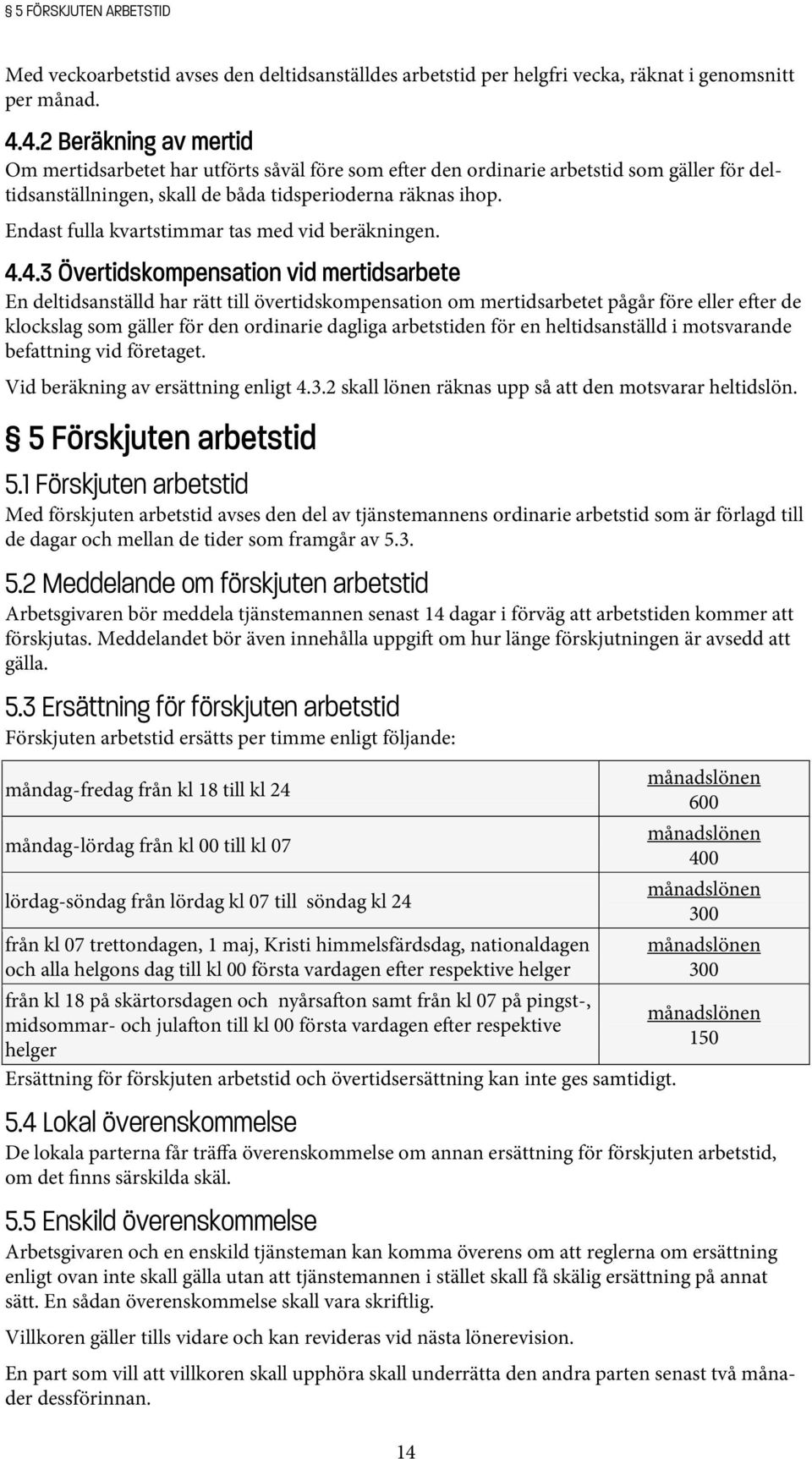 Endast fulla kvartstimmar tas med vid beräkningen. 4.