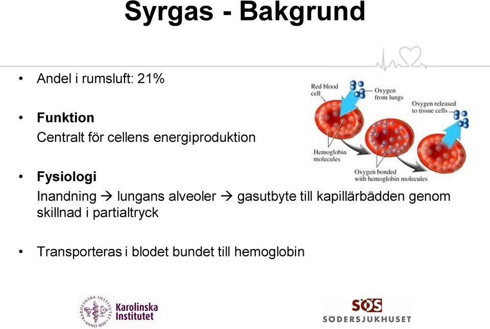 alveoler gasutbyte till kapillärbädden genom skillnad i