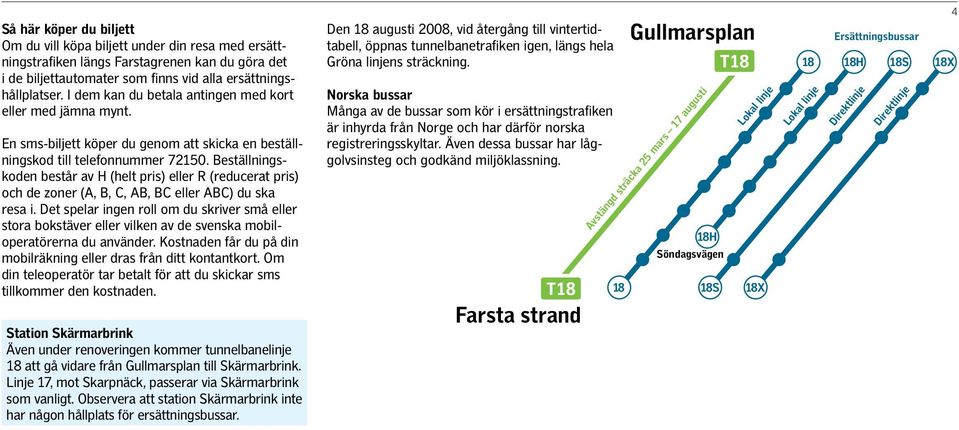 Beställningskoden består av H (helt pris) eller R (reducerat pris) och de zoner (A, B, C, AB, BC eller ABC) du ska resa i.