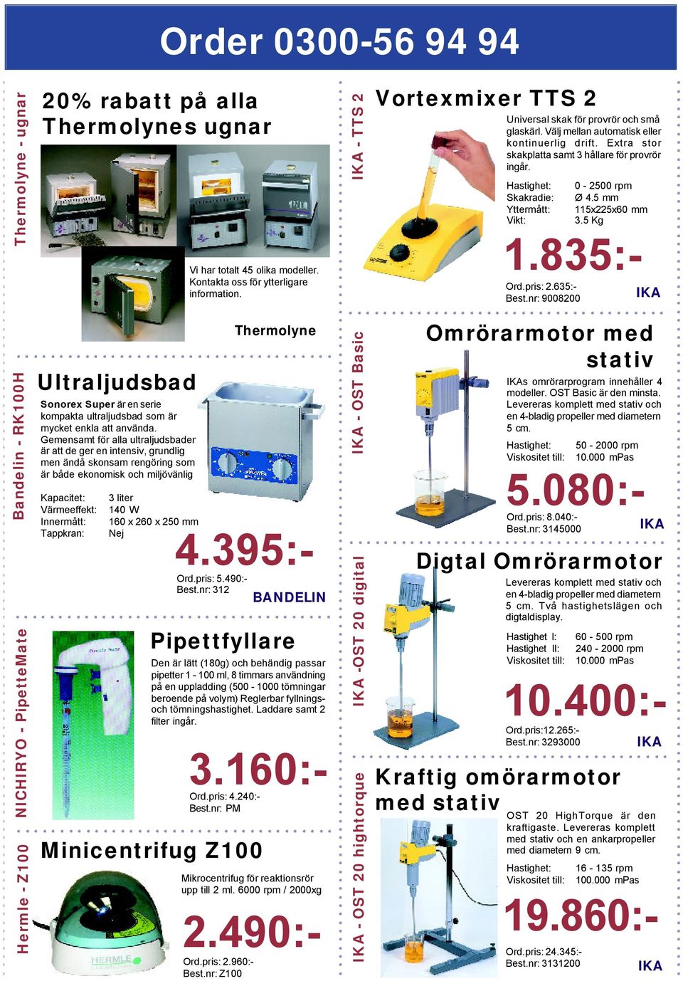 Hastighet: Skakradie: Yttermått: Vikt: 0-2500 rpm Ø 4.5 mm 115x225x60 mm 3.5 Kg 1.835:- Ord.pris: 2.635:- Best.