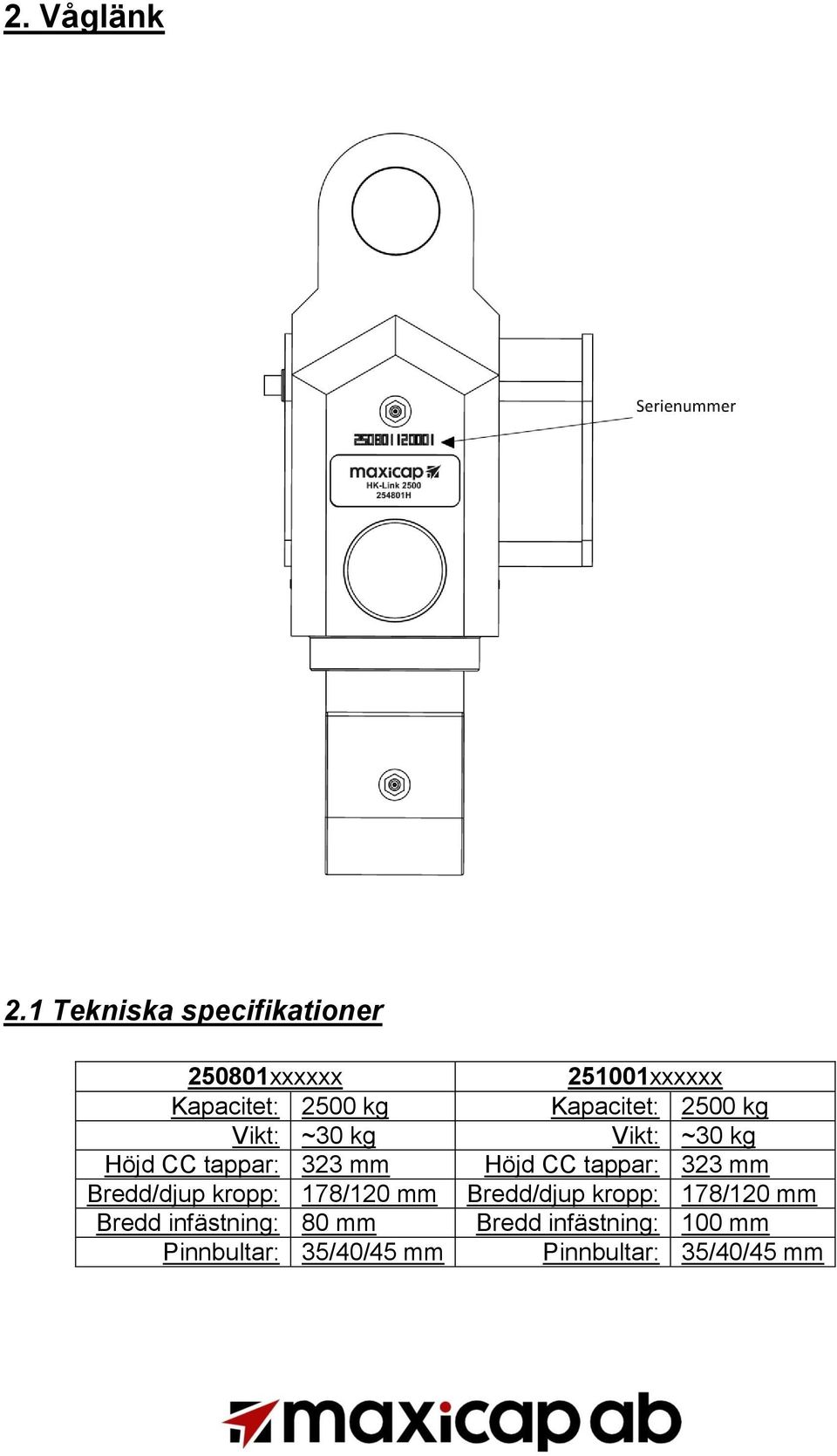 tappar: 323 mm Bredd/djup kropp: 178/120 mm Bredd infästning: 80 mm Pinnbultar: