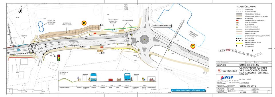 4000504 s:24 UNDERJORDISKT 2:682 FÖRESLAGEN NY GÅNG- OH YKELVÄG VÄDERSKYDD VID YKELSTÄLL MED TAK /BETONGBARRIÄR/ NYTT G-RÄKE NYTT VÄGRÄKE