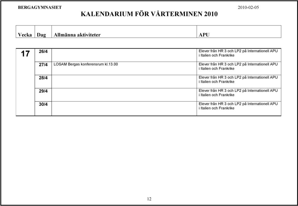 konferensrum kl.