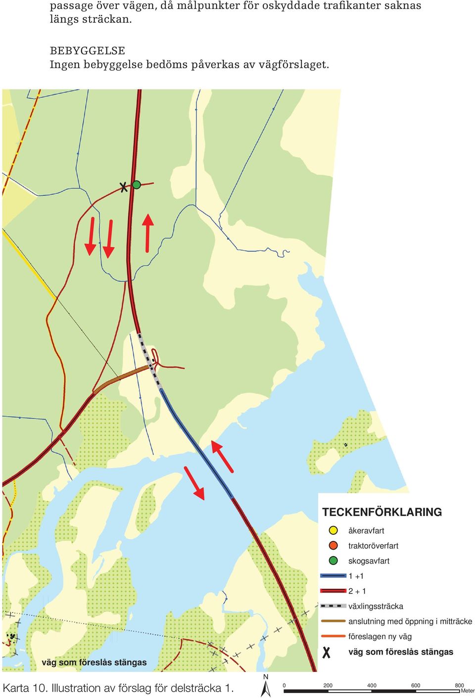 Illustration av förslag för delsträcka 1.