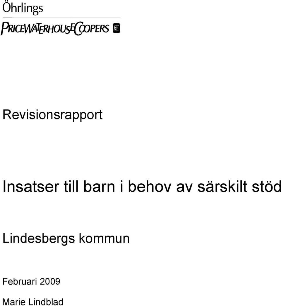 särskilt stöd Lindesbergs