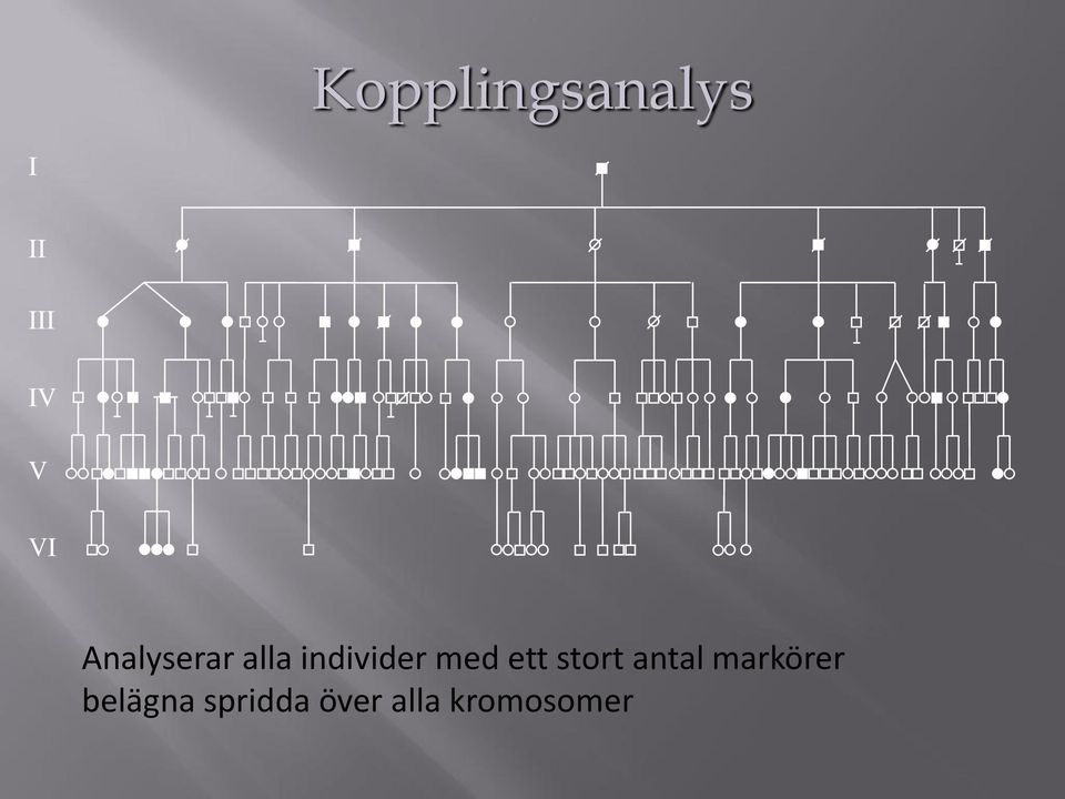 med ett stort antal markörer