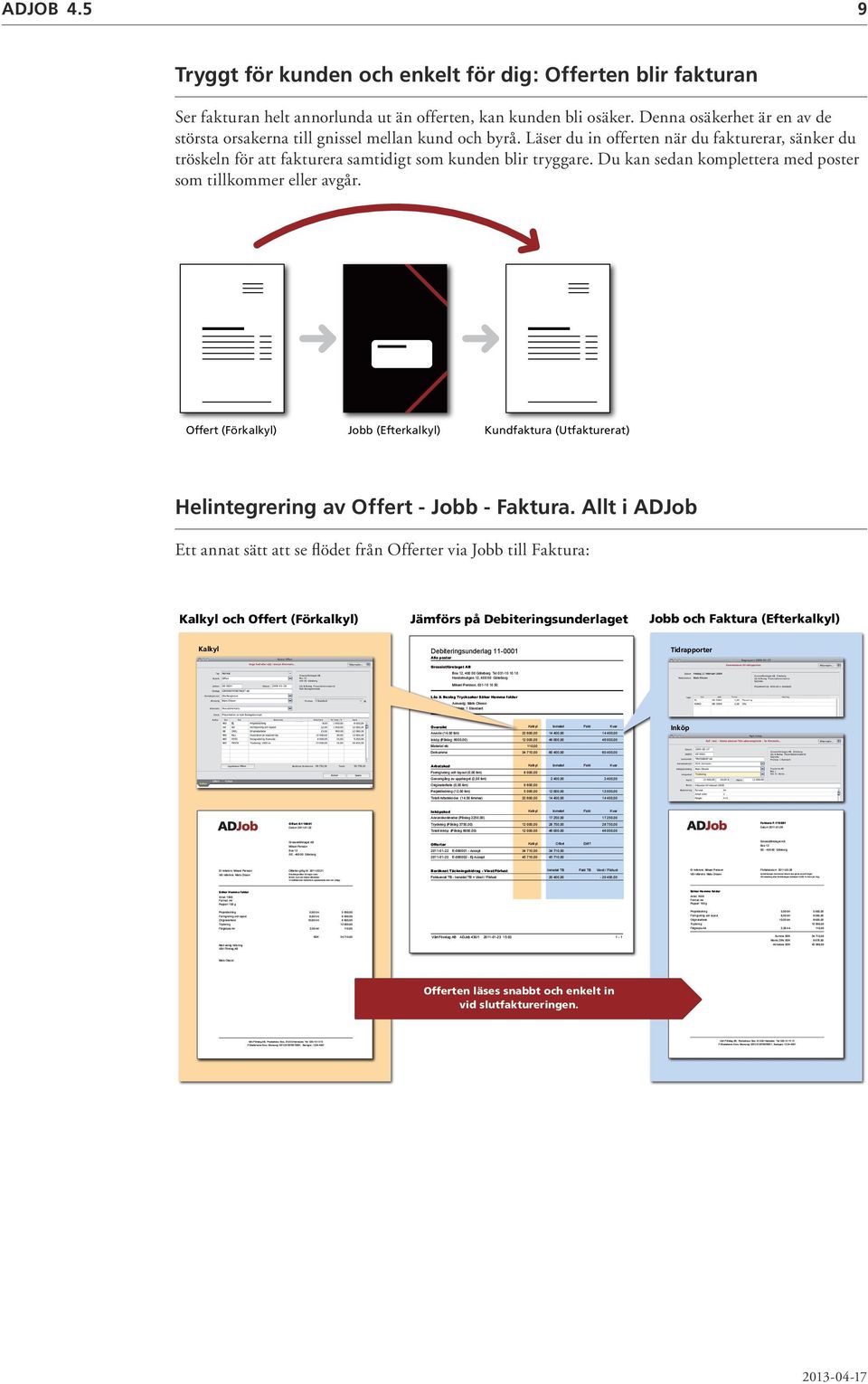 Säker Hemma folder Antal: 1000 Format: A4 Papper: 150 g Projektledning 5,00 tim 5 000,00 Formgivning och layout 8,00 tim 8 000,00 Originalarbete 10,00 tim 9 600,00 Tryckning 12 000,00 Färgkopia A4