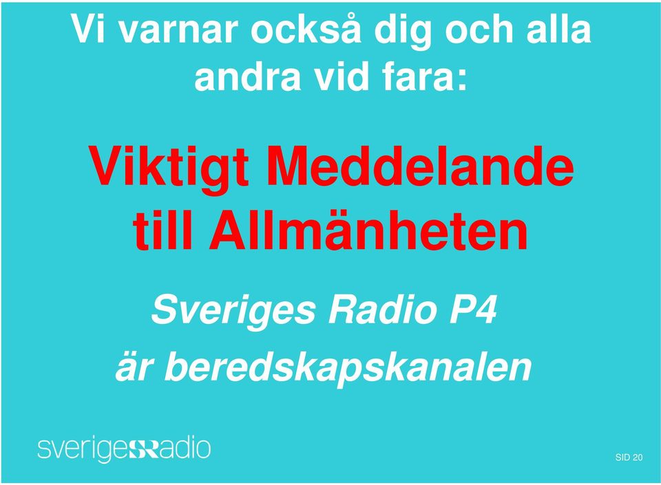 Meddelande till Allmänheten