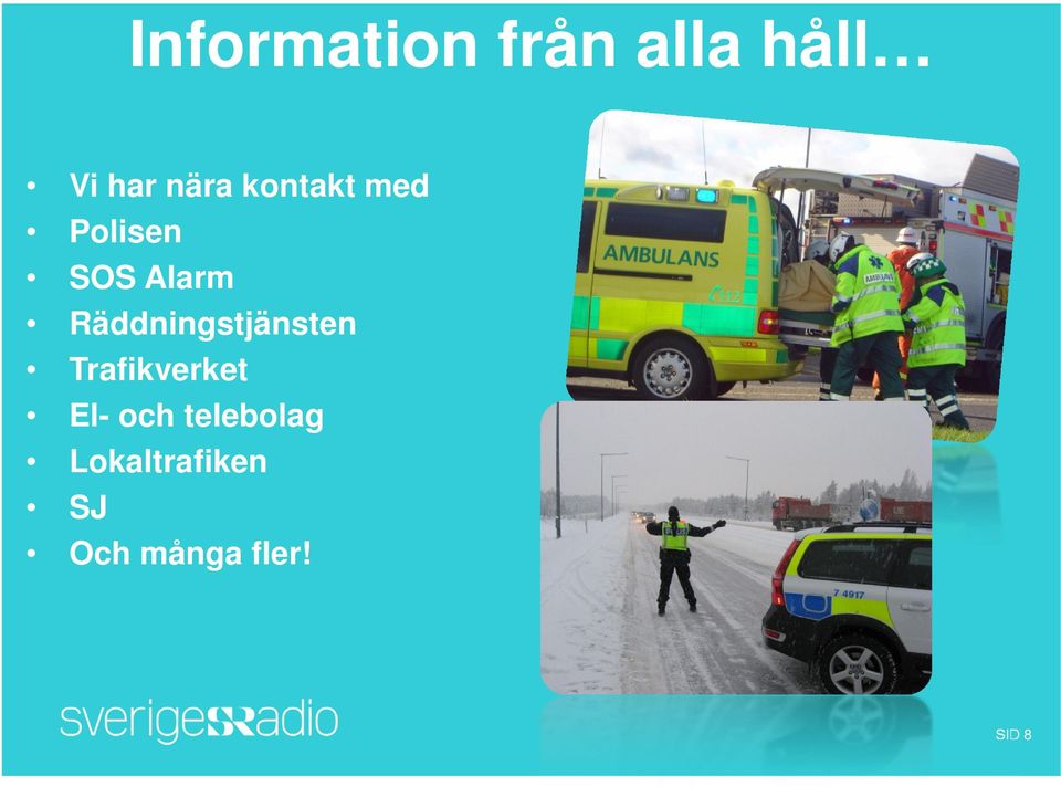 Räddningstjänsten Trafikverket El- och