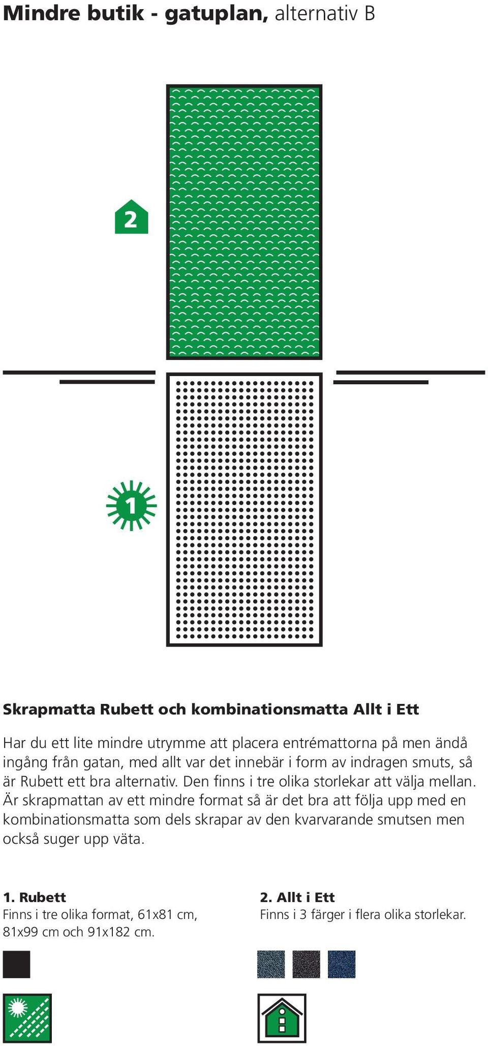 Den finns i tre olika storlekar att välja mellan.