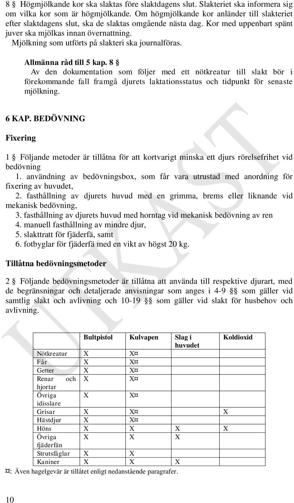 Mjölkning som utförts på slakteri ska journalföras. Allmänna råd till 5 kap.