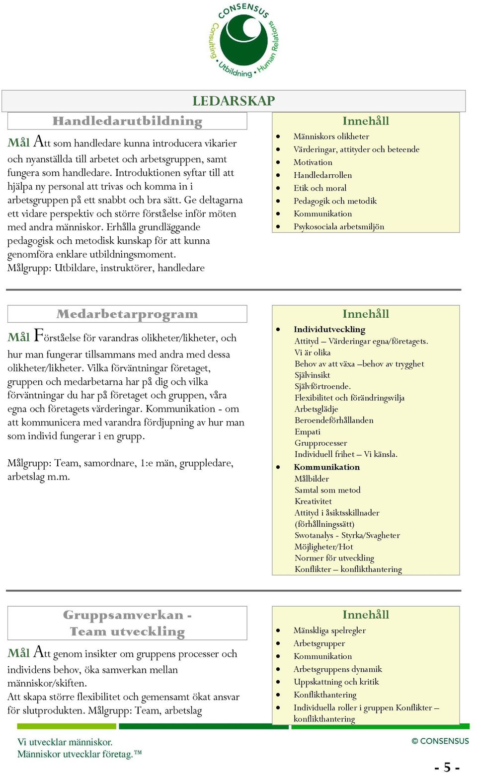 Ge deltagarna ett vidare perspektiv och större förståelse inför möten med andra människor. Erhålla grundläggande pedagogisk och metodisk kunskap för att kunna genomföra enklare utbildningsmoment.