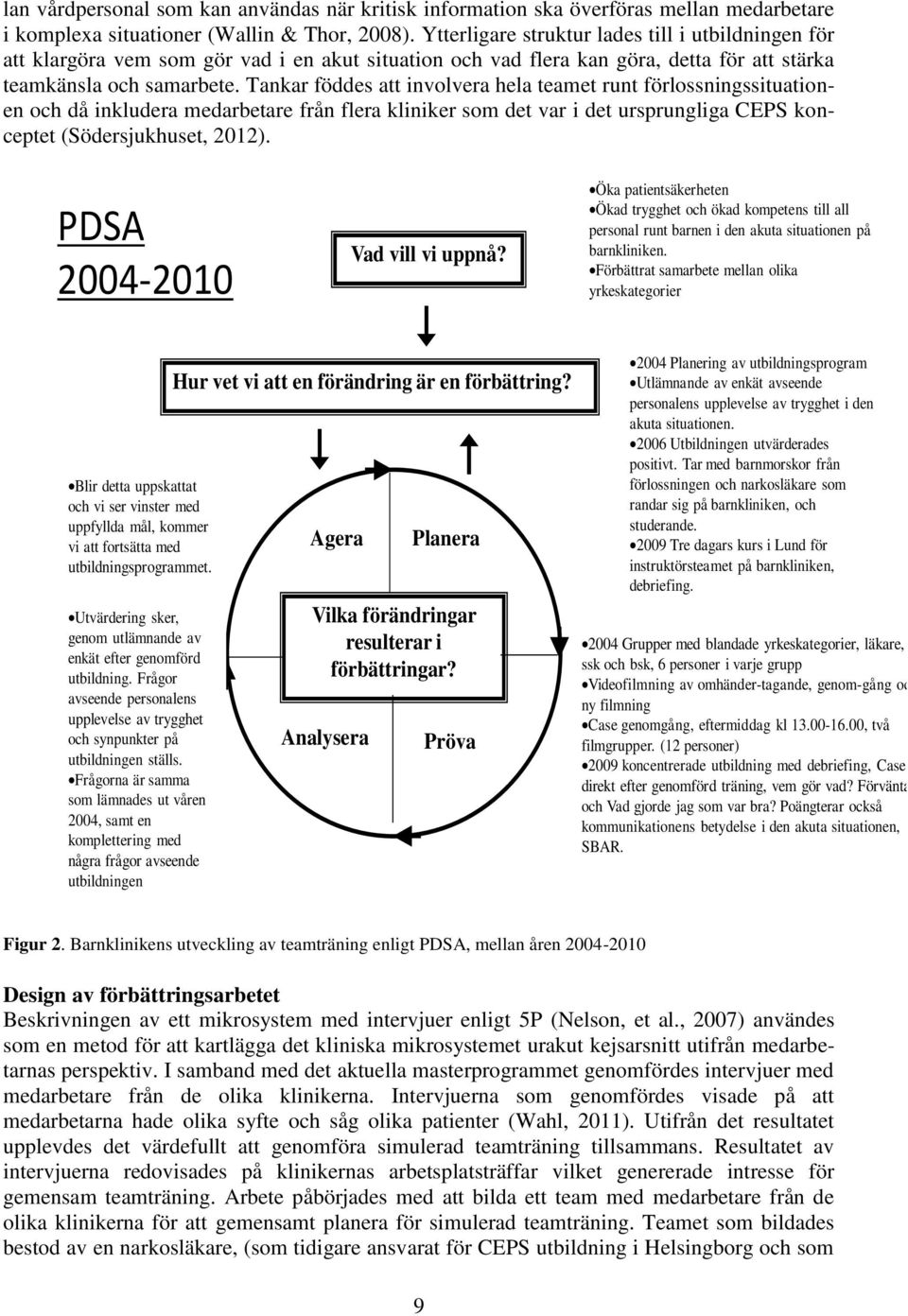 Tankar föddes att involvera hela teamet runt förlossningssituationen och då inkludera medarbetare från flera kliniker som det var i det ursprungliga CEPS konceptet (Södersjukhuset, 2012).