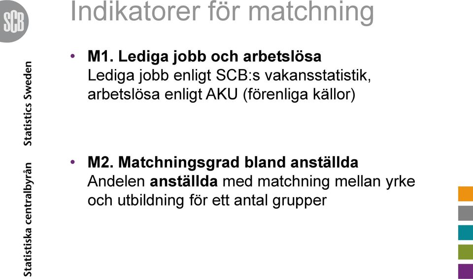 vakansstatistik, arbetslösa enligt AKU (förenliga källor) M2.