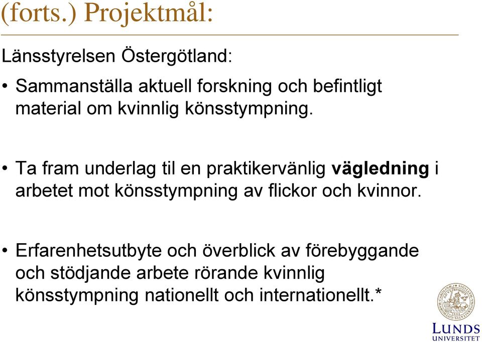 material om kvinnlig könsstympning.