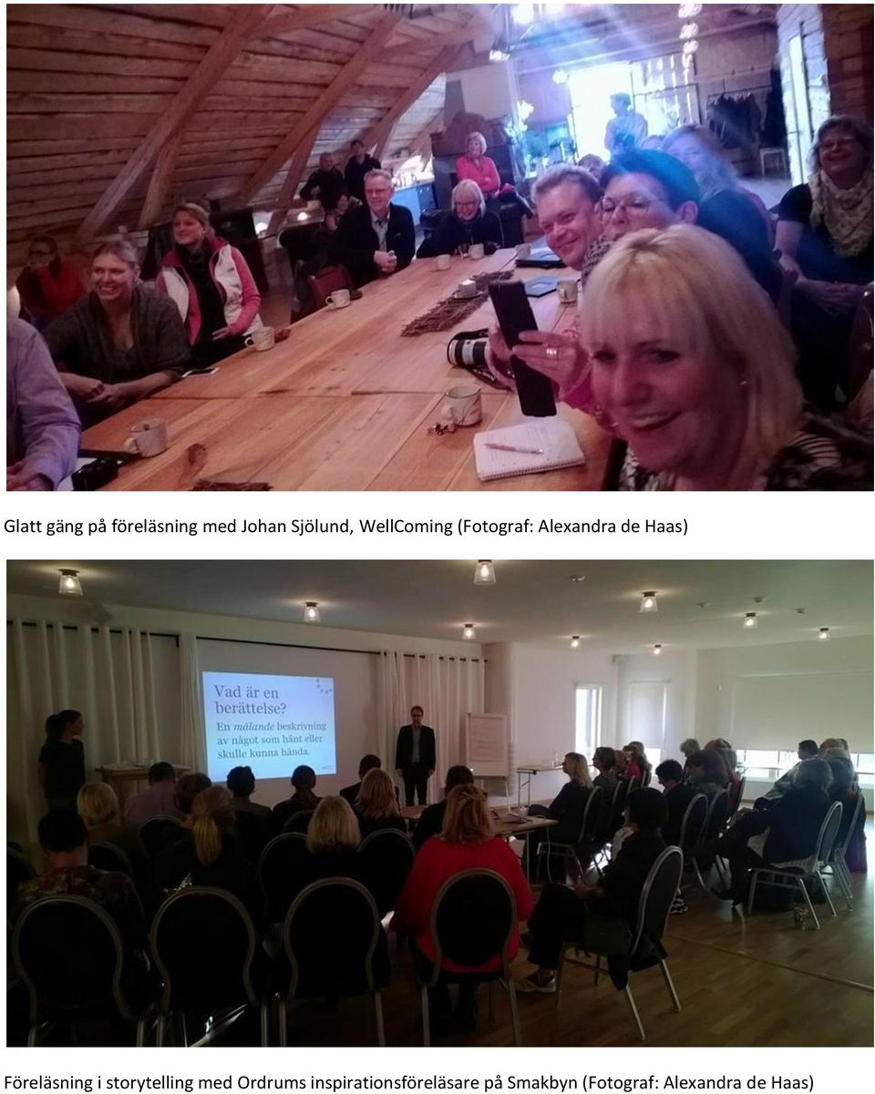 Föreläsning i storytelling med Ordrums