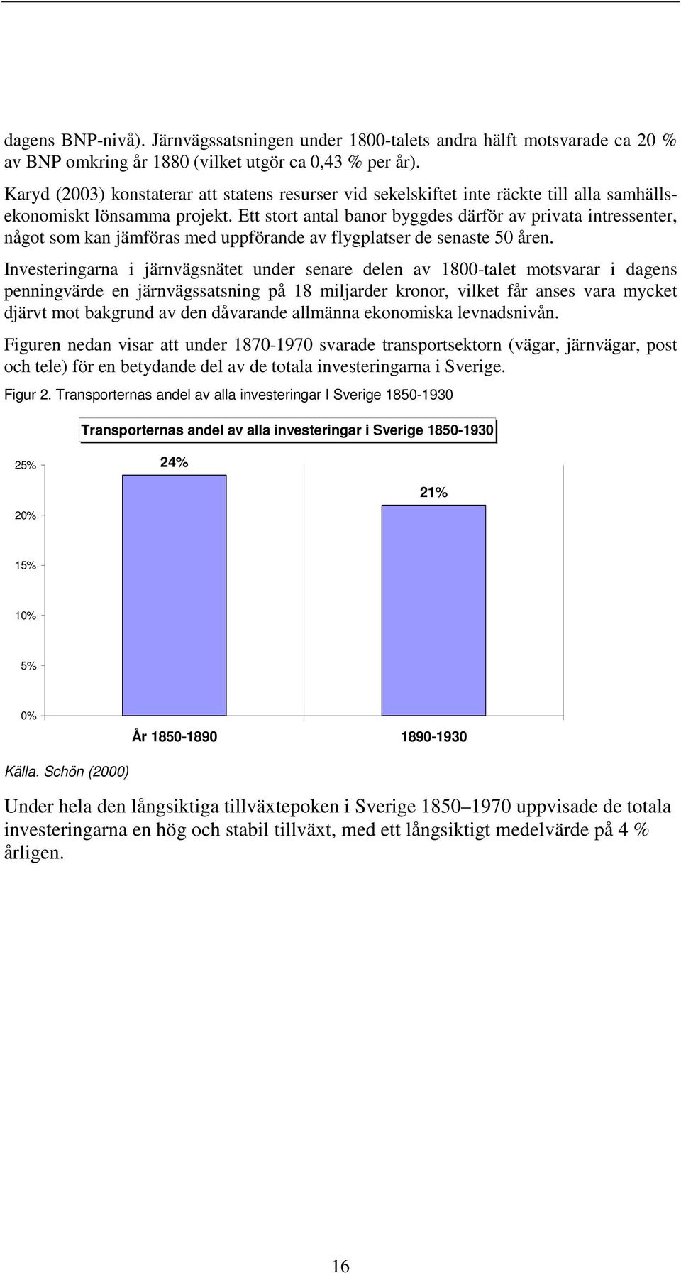 Ett stort antal banor byggdes därför av privata intressenter, något som kan jämföras med uppförande av flygplatser de senaste 50 åren.