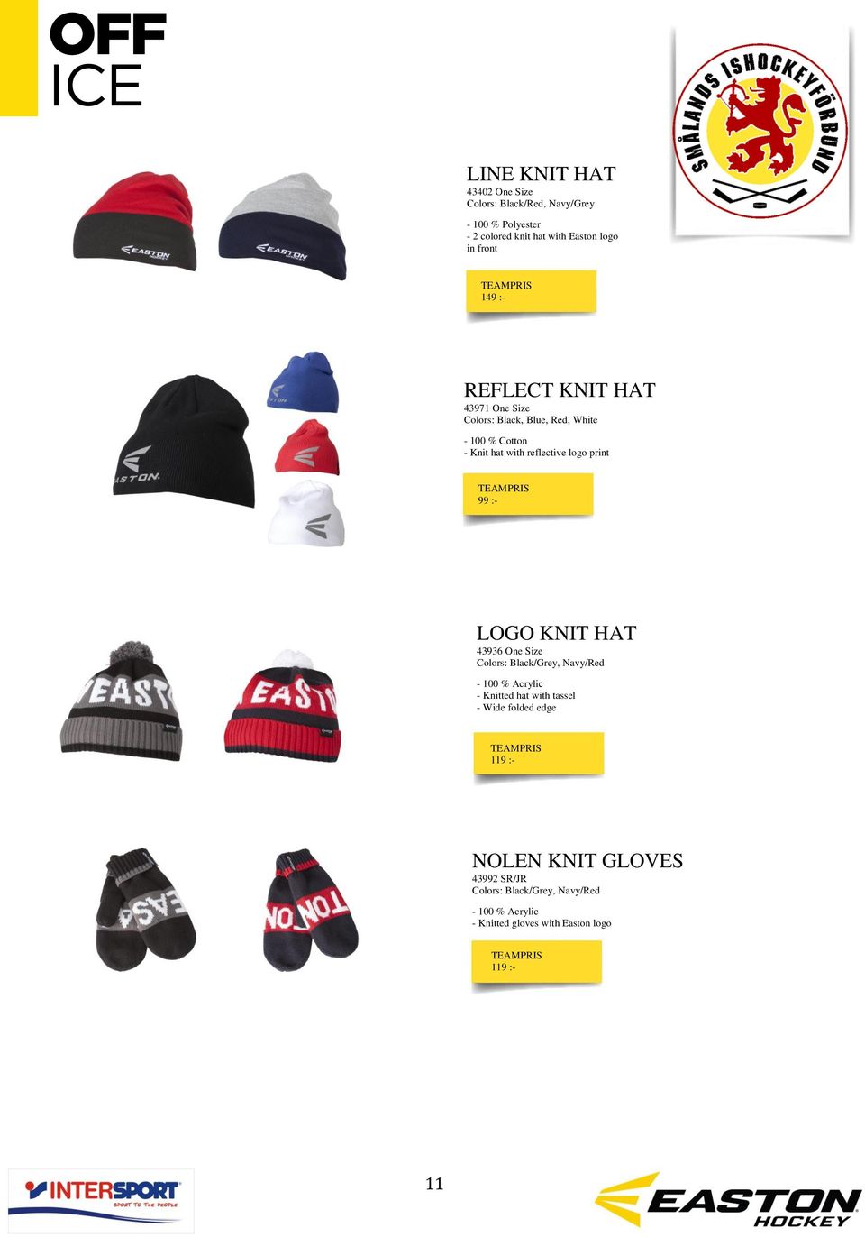 KNIT HAT 43936 One Size Colors: Black/Grey, Navy/Red - 100 % Acrylic - Knitted hat with tassel - Wide folded edge 119