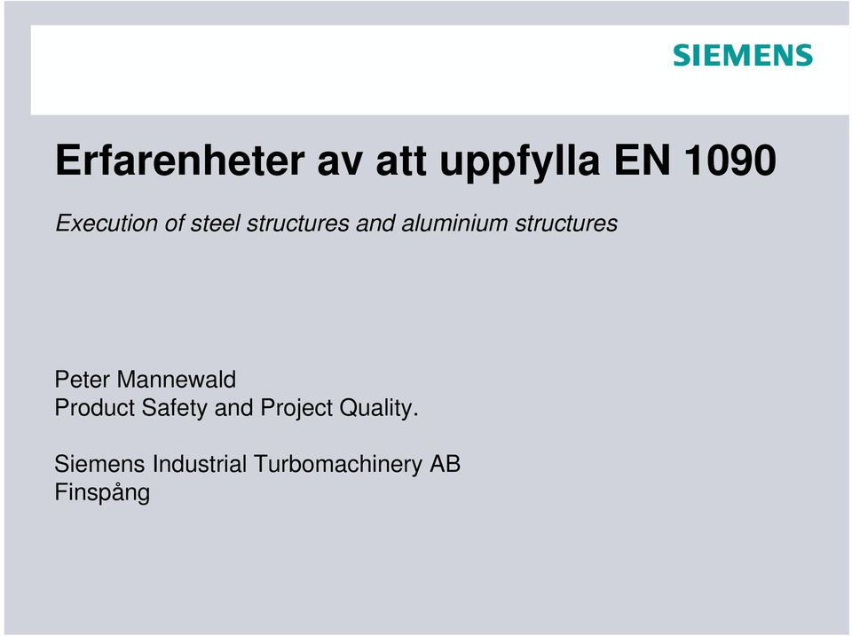 Peter Mannewald Product Safety and Project