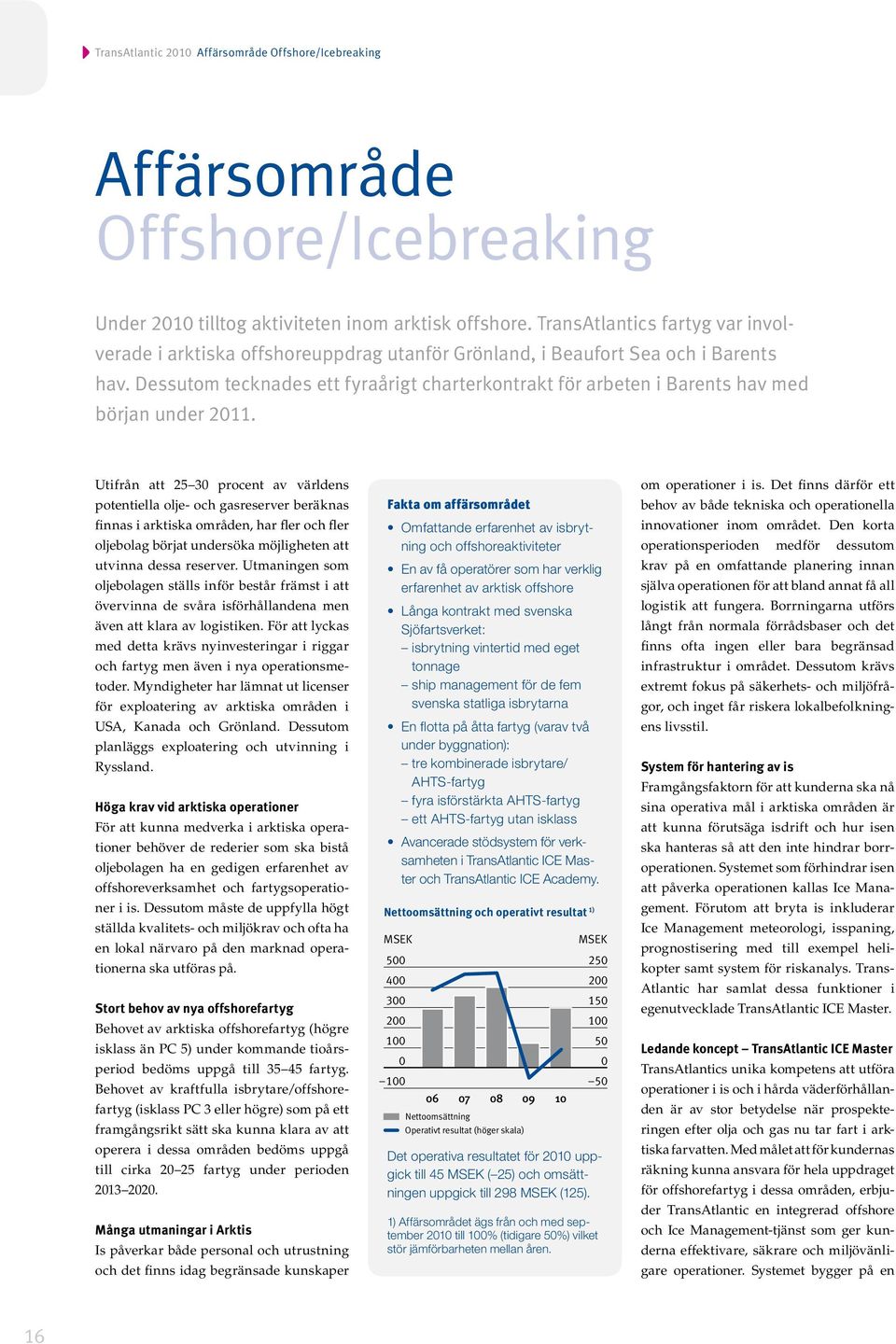 Dessutom tecknades ett fyraårigt charterkontrakt för arbeten i Barents hav med början under 2011.
