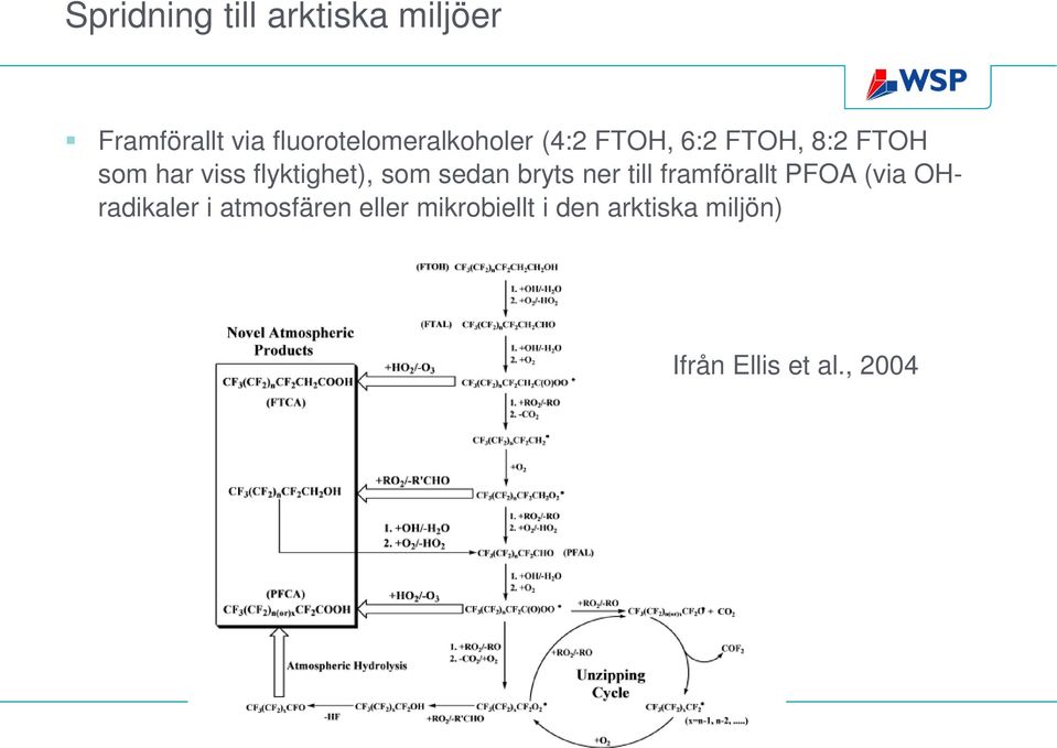 flyktighet), som sedan bryts ner till framförallt POA (via