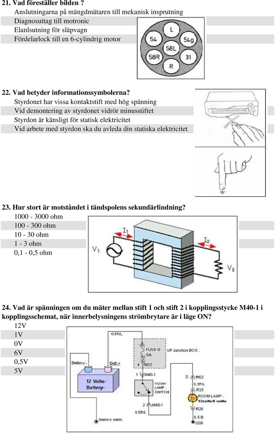 Vad betyder informationssymbolerna?