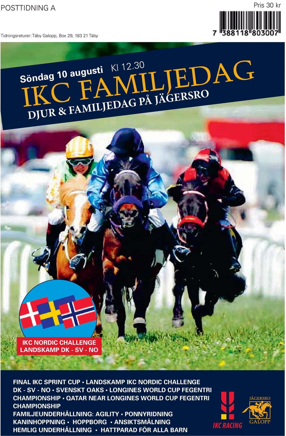 0 IKC FAMILJEDAG DJUR & FAMILJEDAG PÅ JÄGERSRO IKC NORDIC