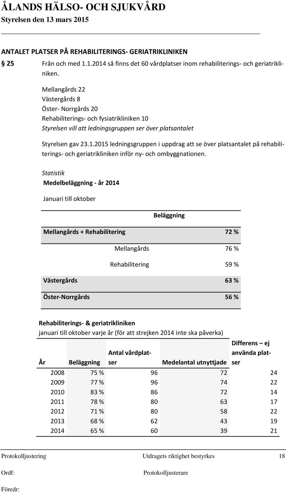 Styrelsen vill att ledningsgruppen ser över platsantalet Styrelsen gav 23.1.