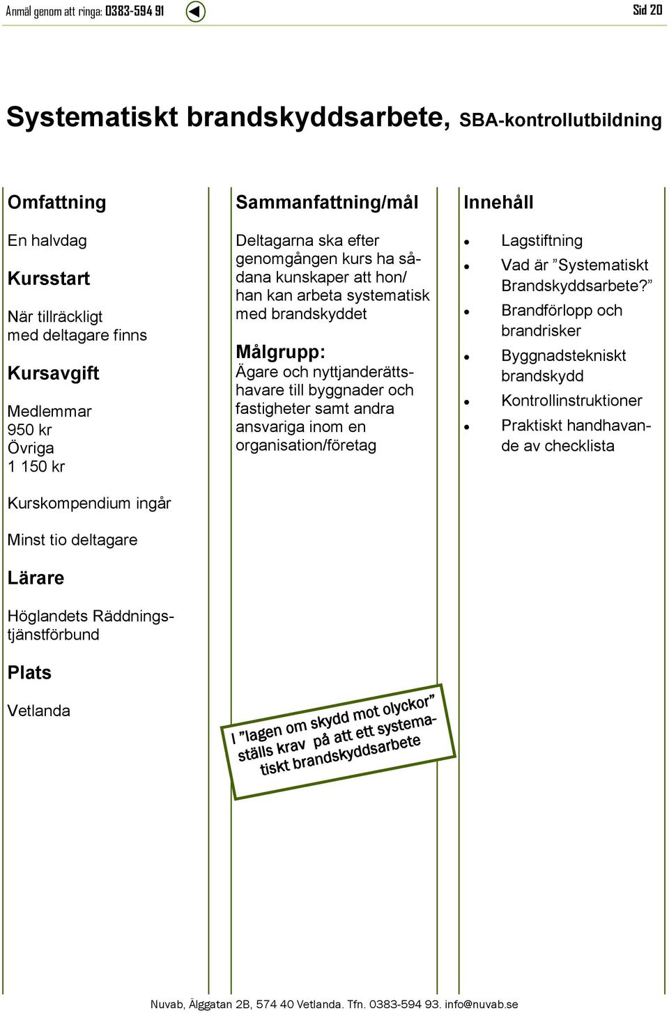 Vad är Systematiskt Brandskyddsarbete?