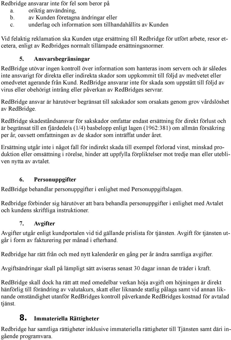 ersättningsnormer. 5.