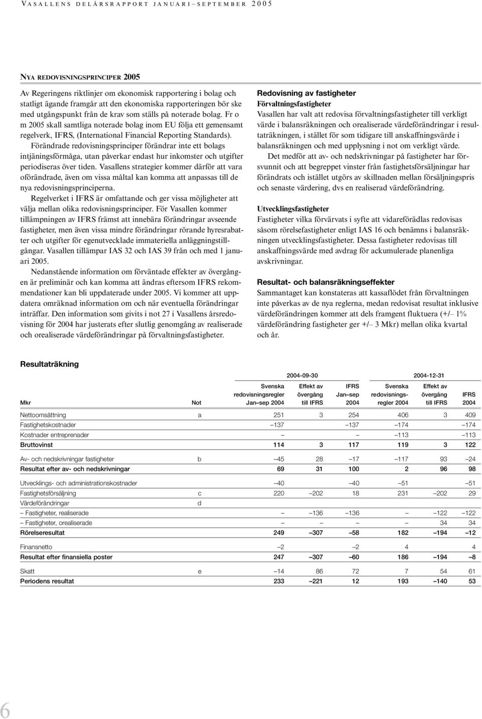 Förändrade redovisningsprinciper förändrar inte ett bolags intjäningsförmåga, utan påverkar endast hur inkomster och utgifter periodiseras över tiden.