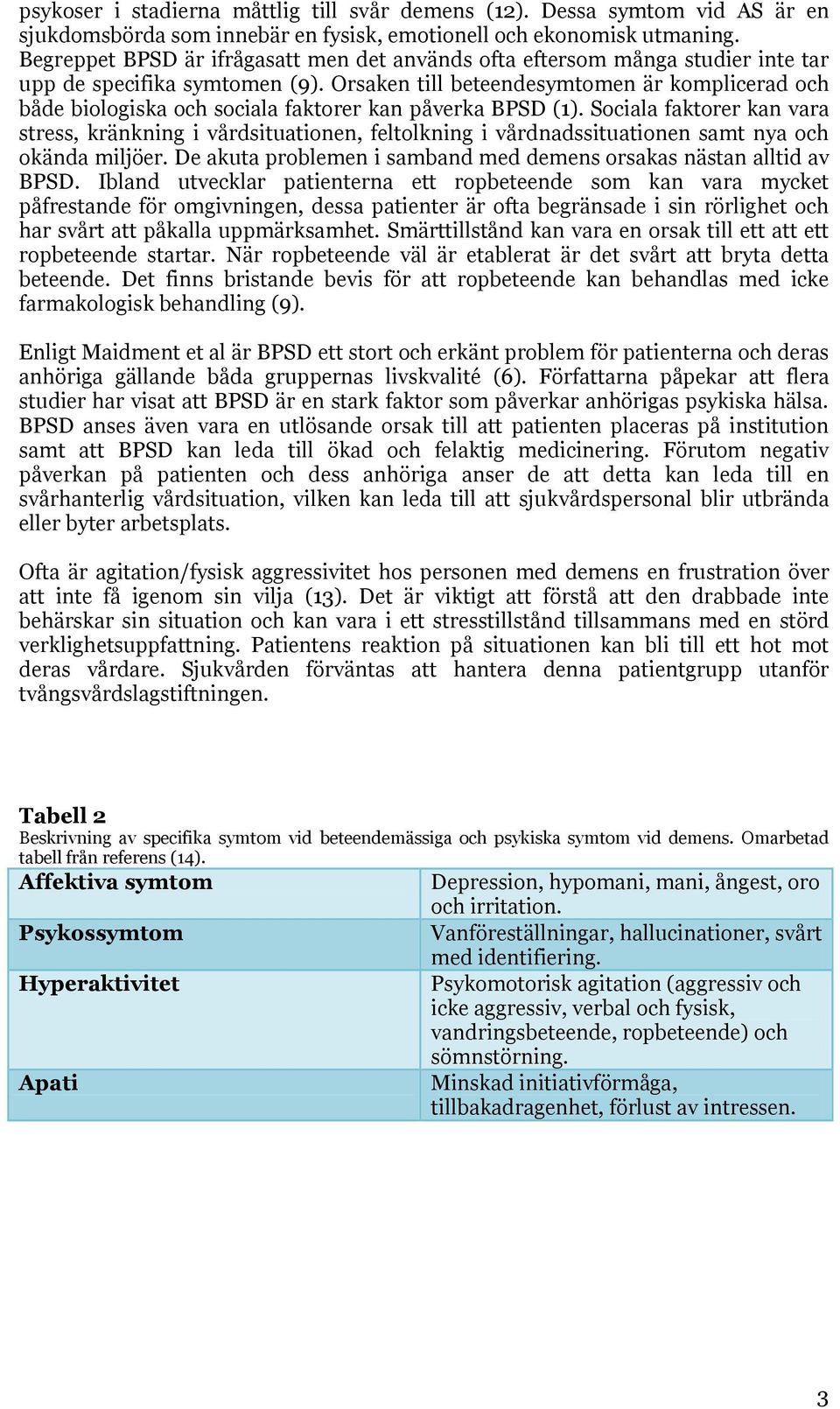 Orsaken till beteendesymtomen är komplicerad och både biologiska och sociala faktorer kan påverka BPSD (1).