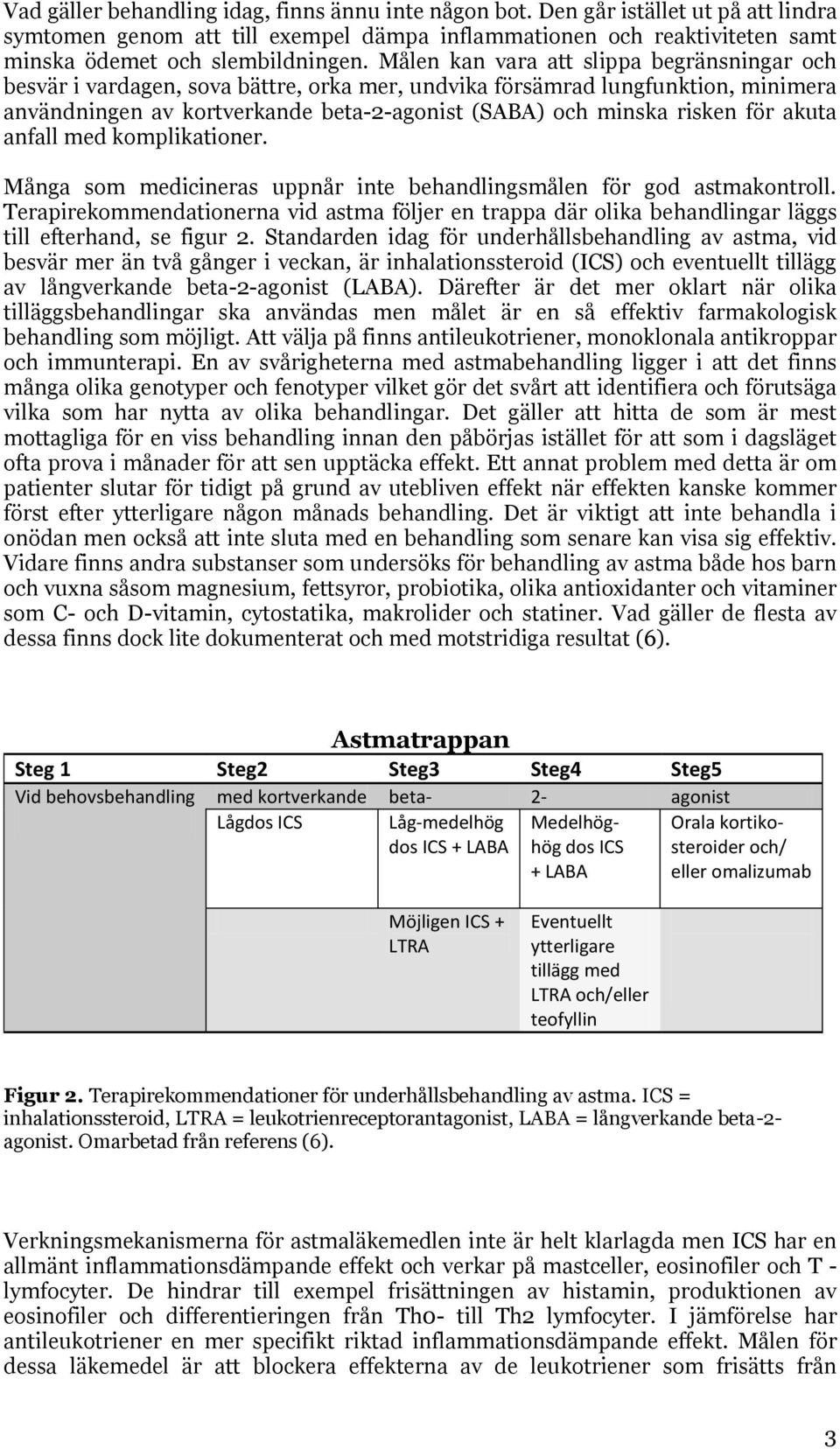 akuta anfall med komplikationer. Många som medicineras uppnår inte behandlingsmålen för god astmakontroll.