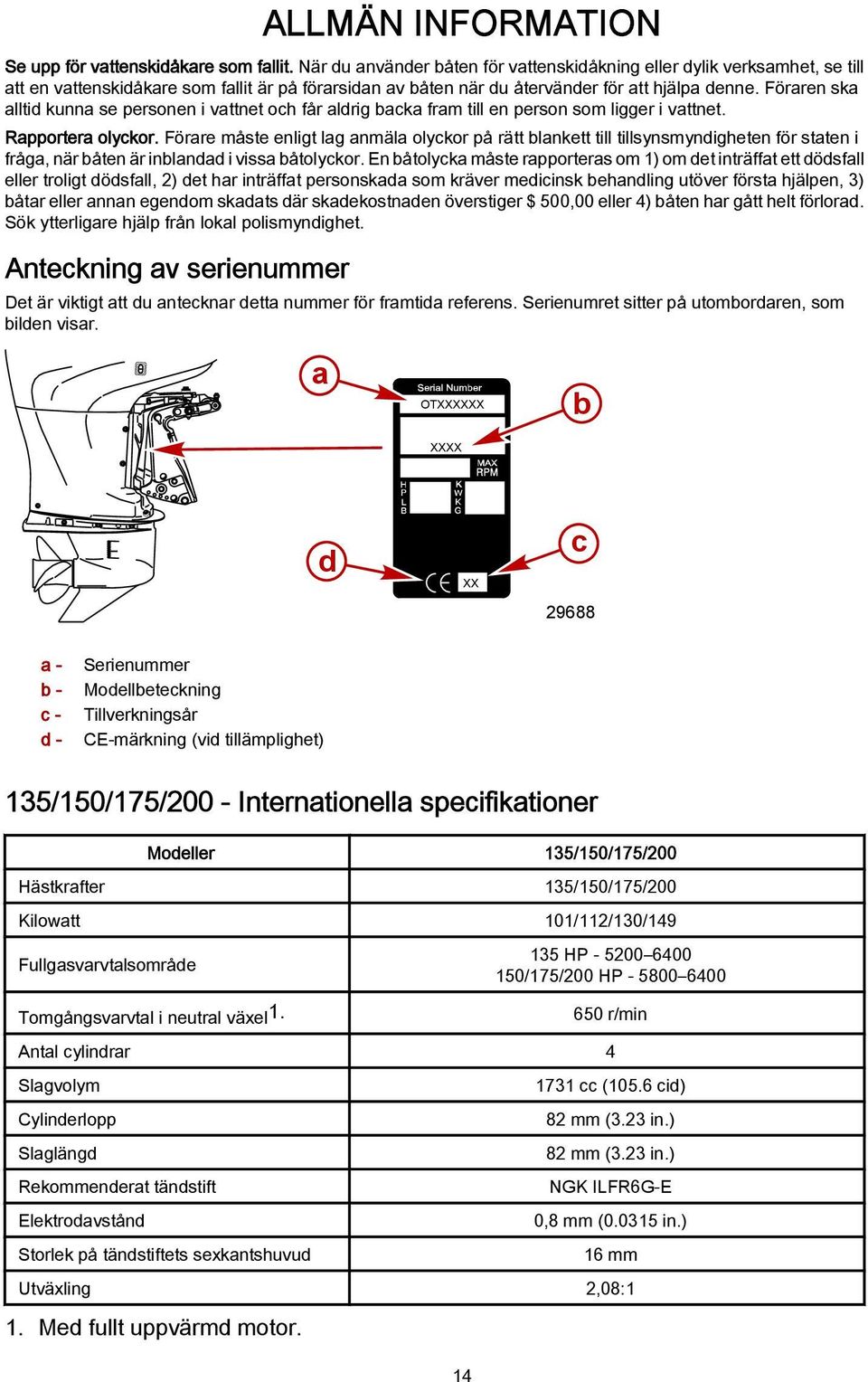 Föraren ska alltid kunna se personen i vattnet och får aldrig backa fram till en person som ligger i vattnet. Rapportera olyckor.