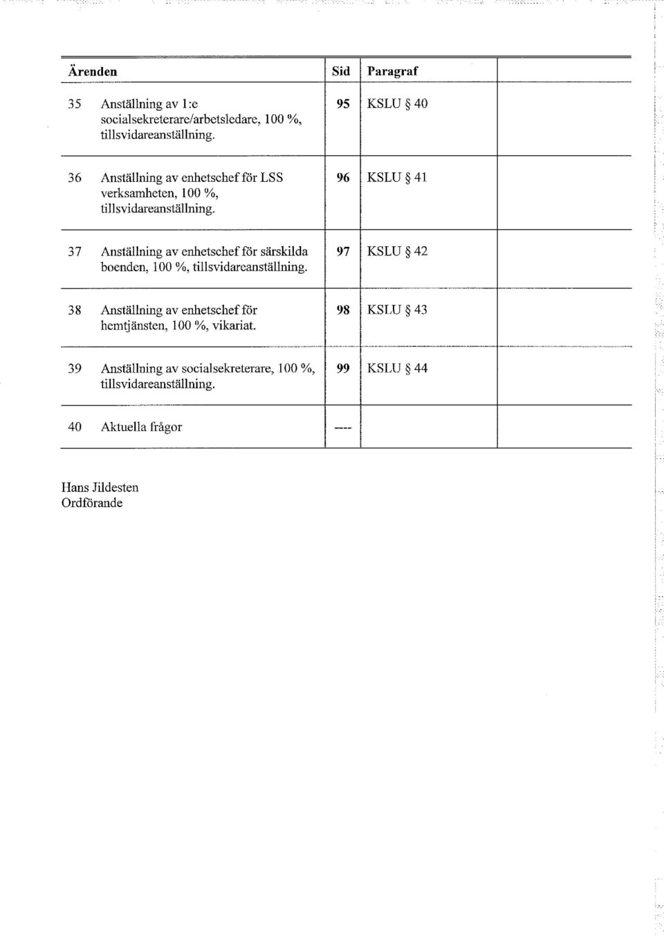 96 KSLU 41 37 Anställning av enhetschef for särskilda boenden, 100 %, tillsvidareanställning.