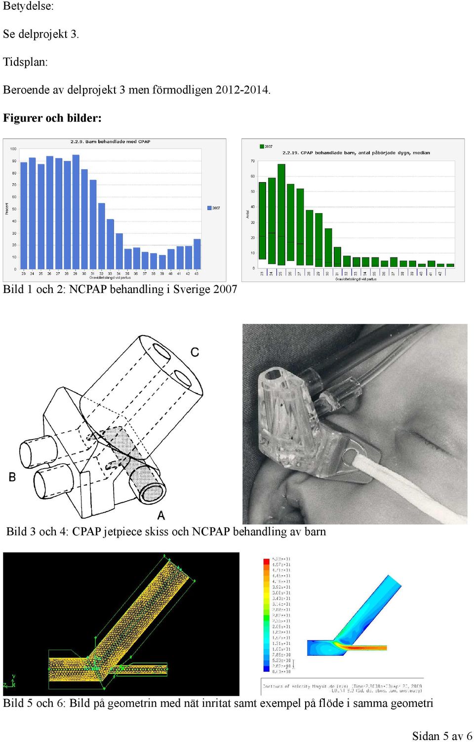 Figurer och bilder: Bild 1 och 2: NCPAP behandling i Sverige 2007 Bild 3 och